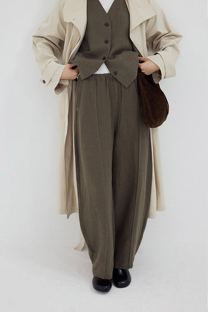 Levi’s Hemp 100% Wide Silhouette Pants Women's 100% Hemp Wide-Leg Pull-On Pants | Relaxed Fit - Fibflx
