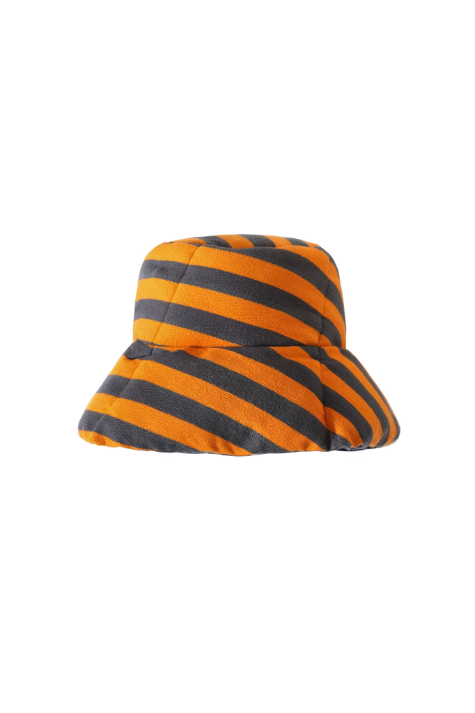 Striped Reversible Bucket Hat - Fibflx