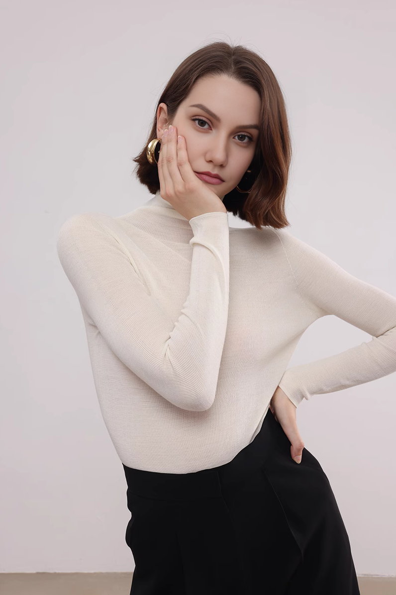 Merino wool 2025 turtleneck base layer