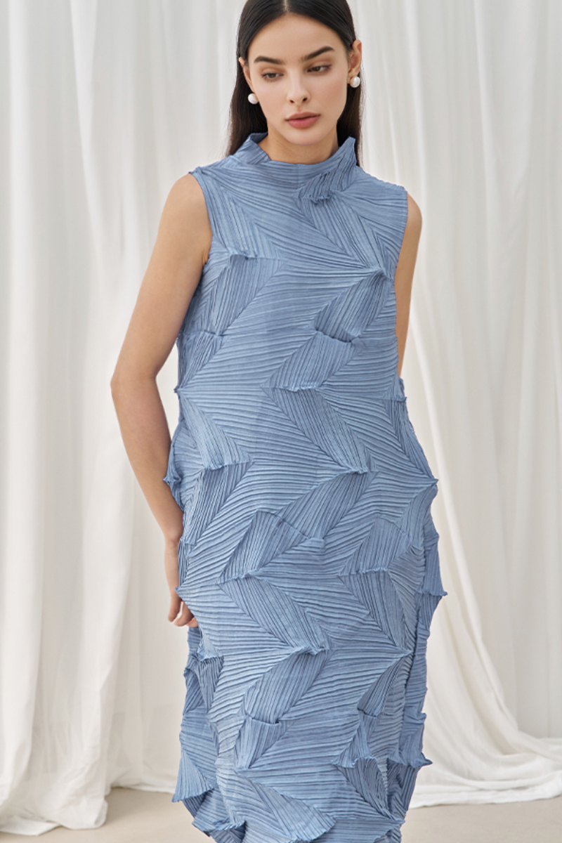 pleated dress designer Lily and Taylor 5170 Pleated Dress