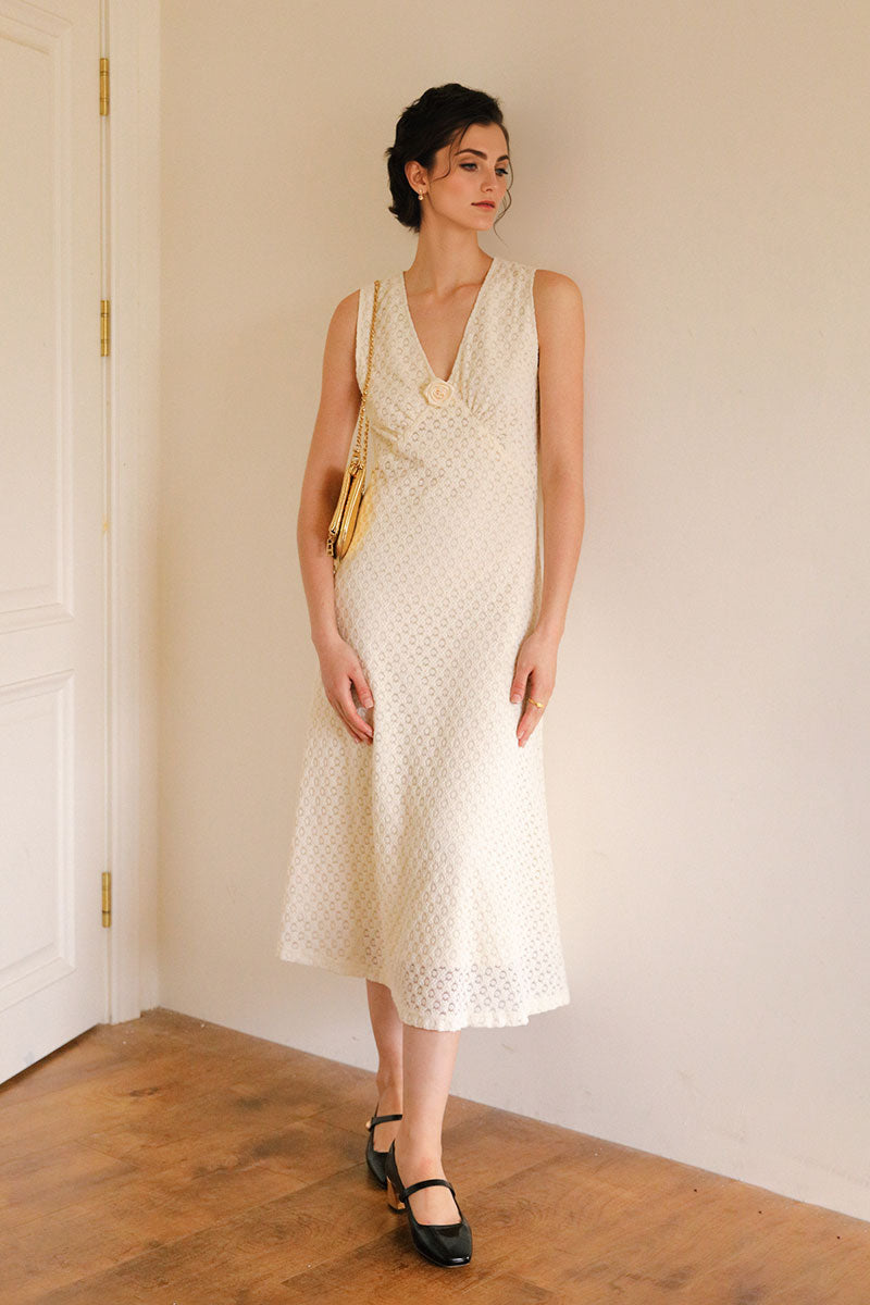 sachin and babi light blue dress Alora Embroidered Dress in Champagne