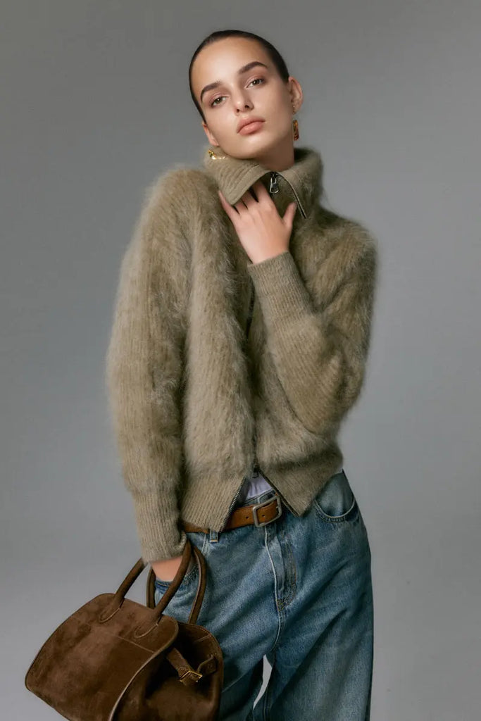 Brushed Cashmere Sweaters & Cardigans