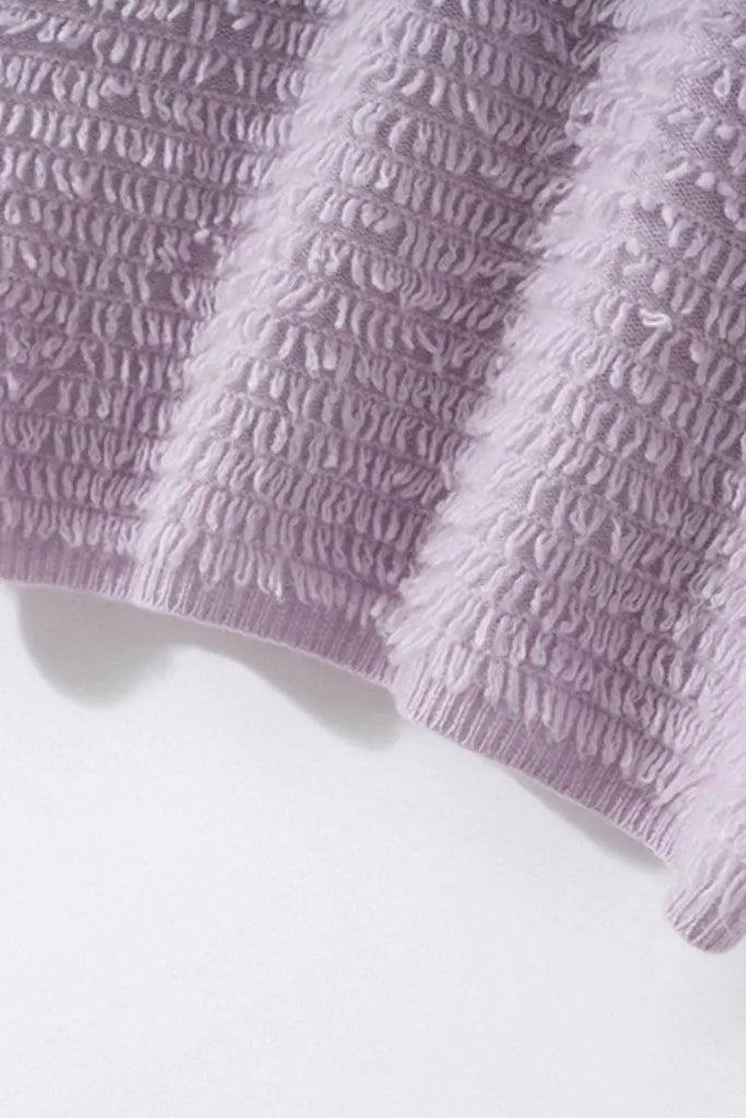 Fibflx Women's 100 Cashmere Chunky Loop-Knit V-Neck Sweater