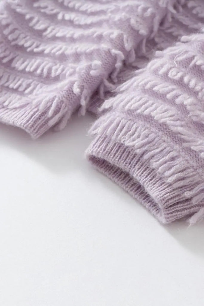 Fibflx Women's 100 Cashmere Chunky Loop-Knit V-Neck Sweater