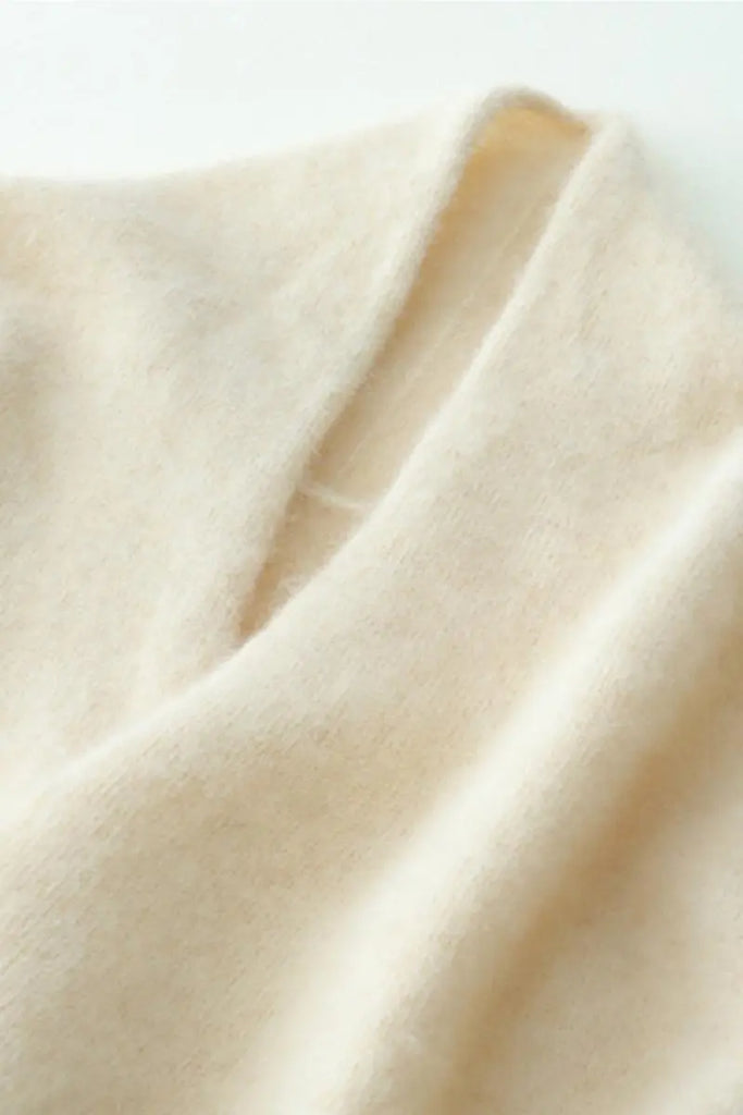 Fibflx Women's 100 Cashmere Faux-Wrap Sweater