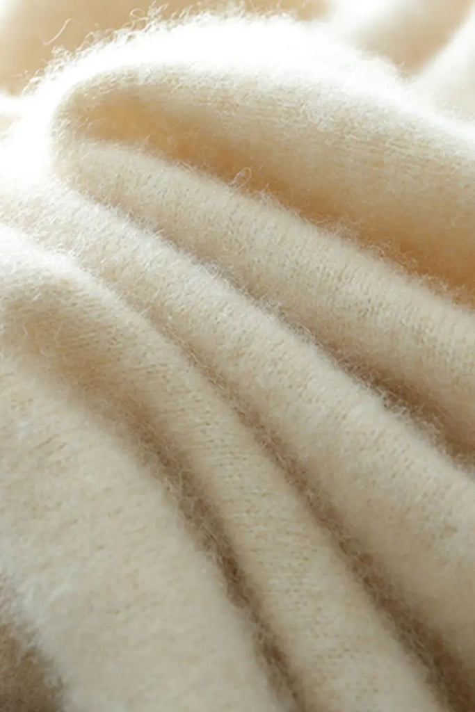 Fibflx Women's 100 Cashmere Faux-Wrap Sweater