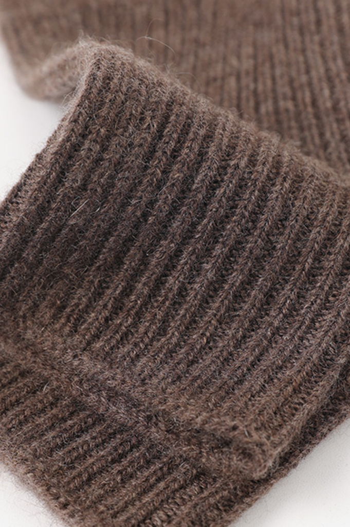 100 Cashmere Ribbed Knit Crochet Fingerless Gloves Fibflx