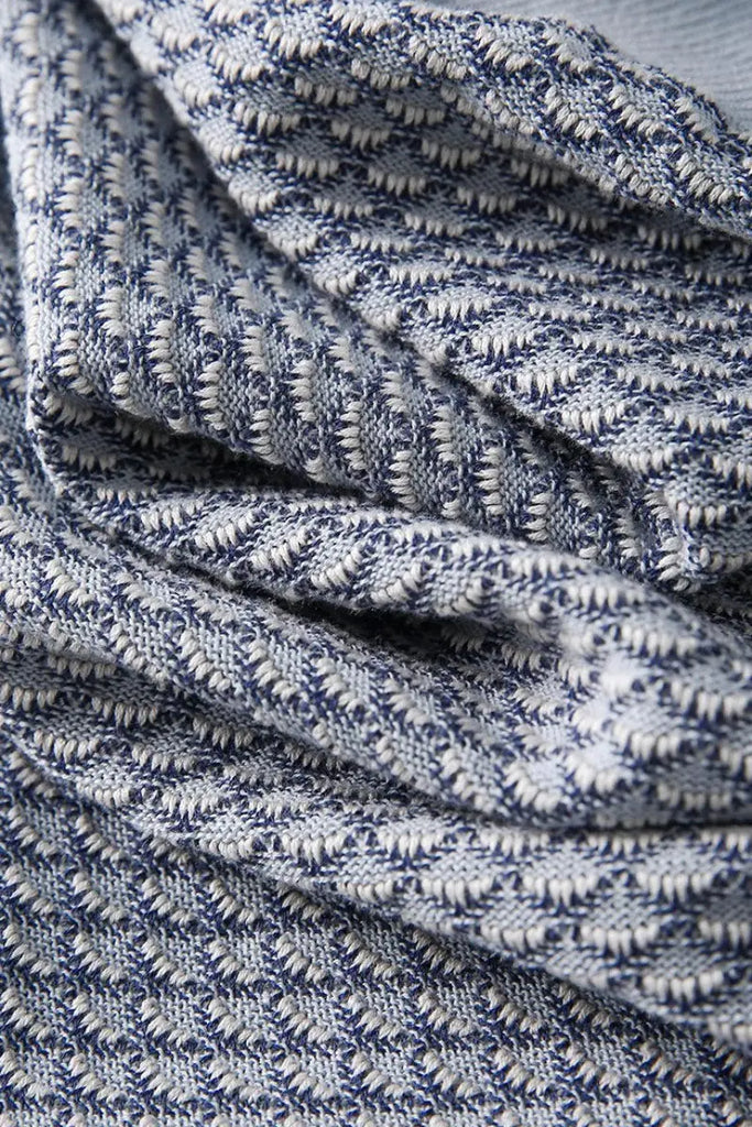 100 Cotton Grey Vintage Knit A Line Midi Skirt Fibflx