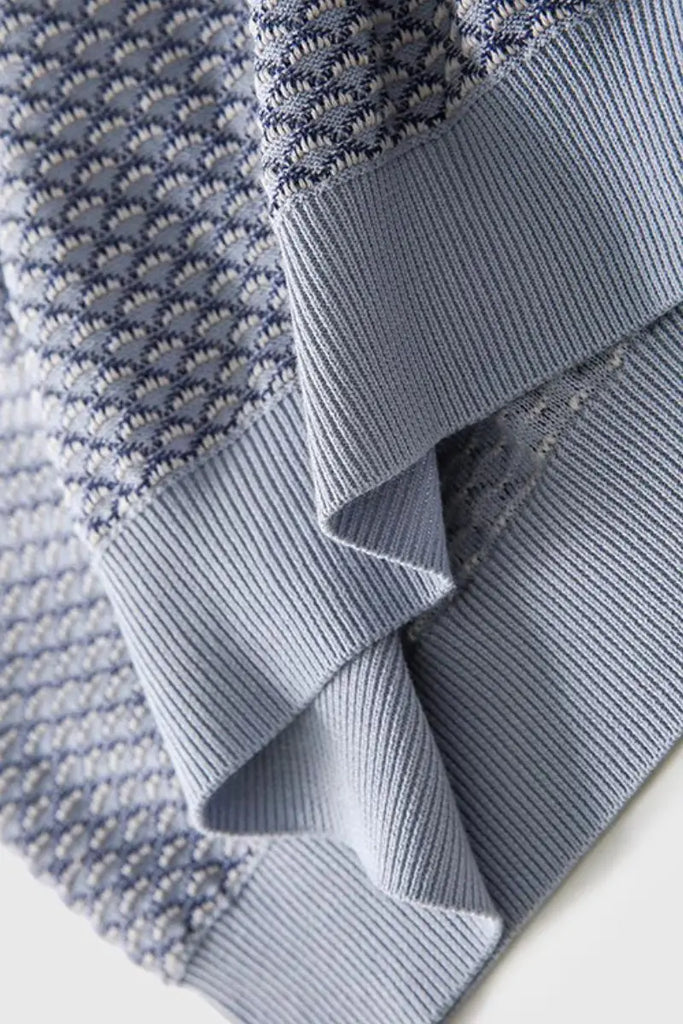 100 Cotton Grey Vintage Knit Polo T-shirt Fibflx