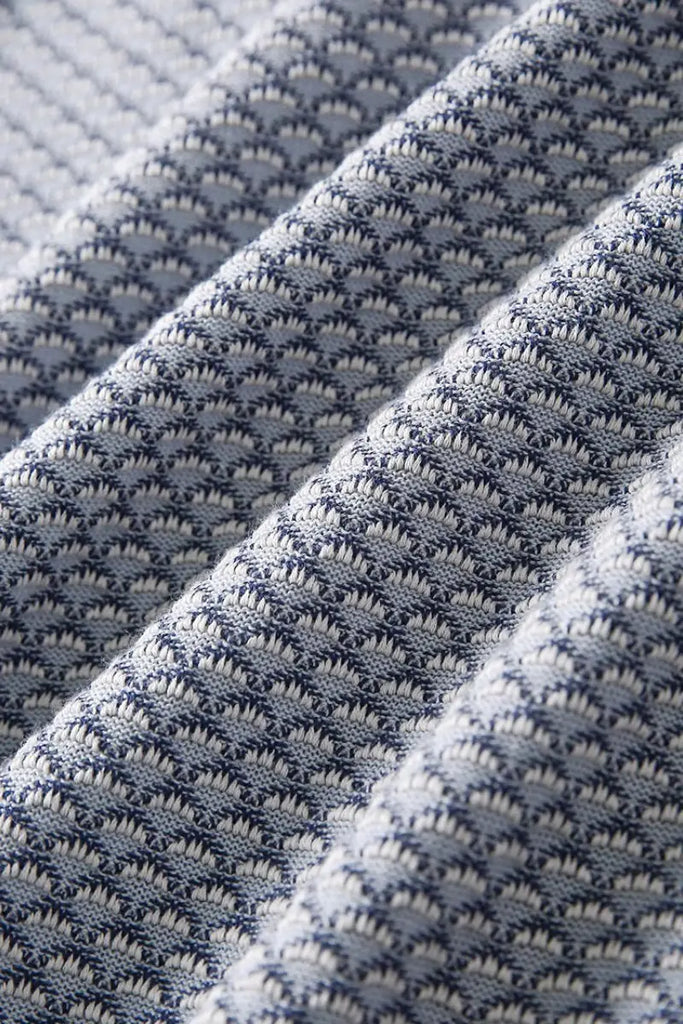 100 Cotton Grey Vintage Knit Polo T-shirt Fibflx