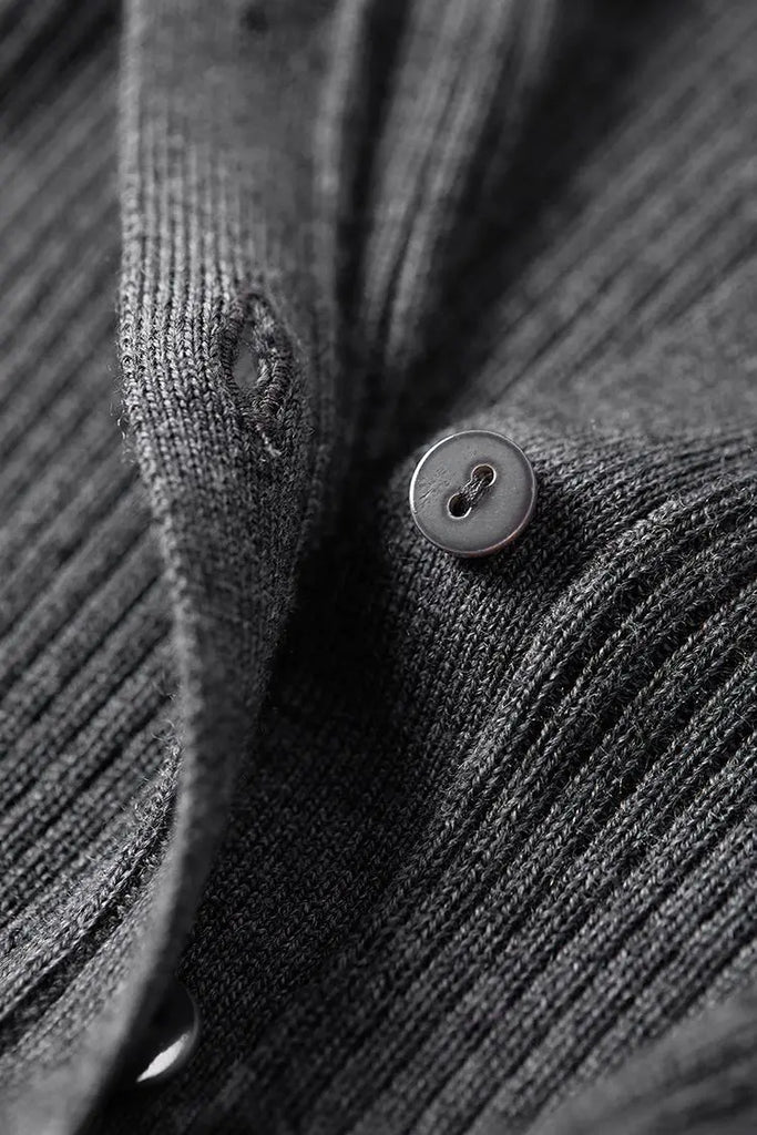 Fibflx Women's 100 Merino Wool Rib Knit Polo Base Layer