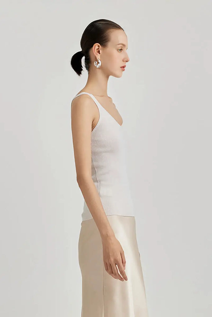 100 Merino Wool Seamless Knit Tank Top  Fibflx