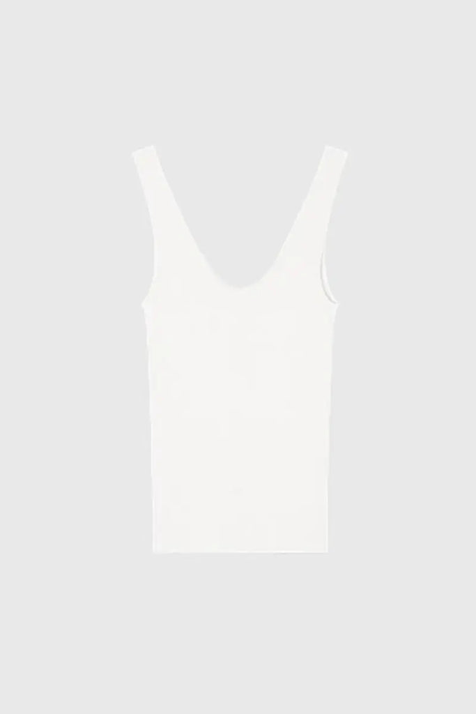 100 Merino Wool Seamless Knit Tank Top  Fibflx