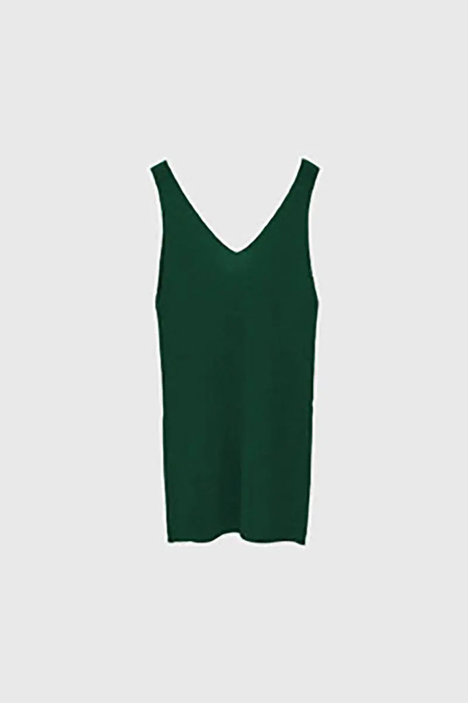 100 Merino Wool Seamless Knit Tank Top  Fibflx