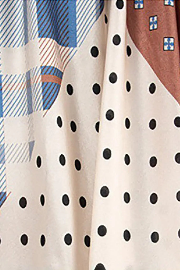 100 Mulberry Silk Square Scarf in Patchwork - Fibflx