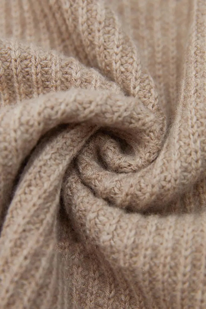 Fibflx Women's 100 Wool Chunky Asymmetric Zip Turtleneck Knit Sweater