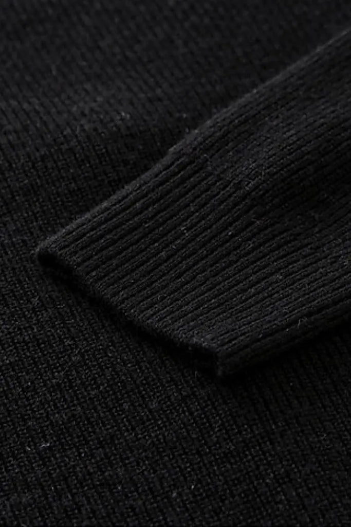 Fibflx Women's 100 Wool V Neck Cardigan with Knot Button