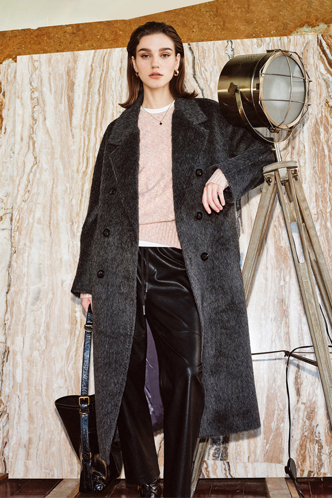 100% Cashmere Marled Slub Cable Crewneck Sweater  Fibflx