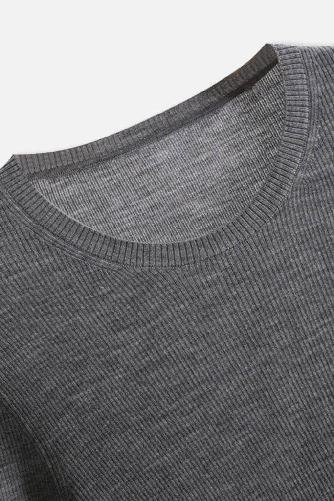 100 Merino Wool Cozy Cloud Crew-Neck Sweater  Fibflx