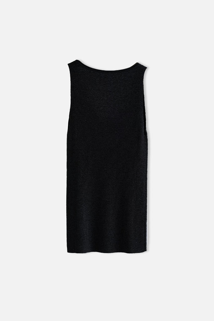 100 Merino Wool Cozy Cloud Scoop-Neck Wide-Strap Knit Tank Top  Fibflx