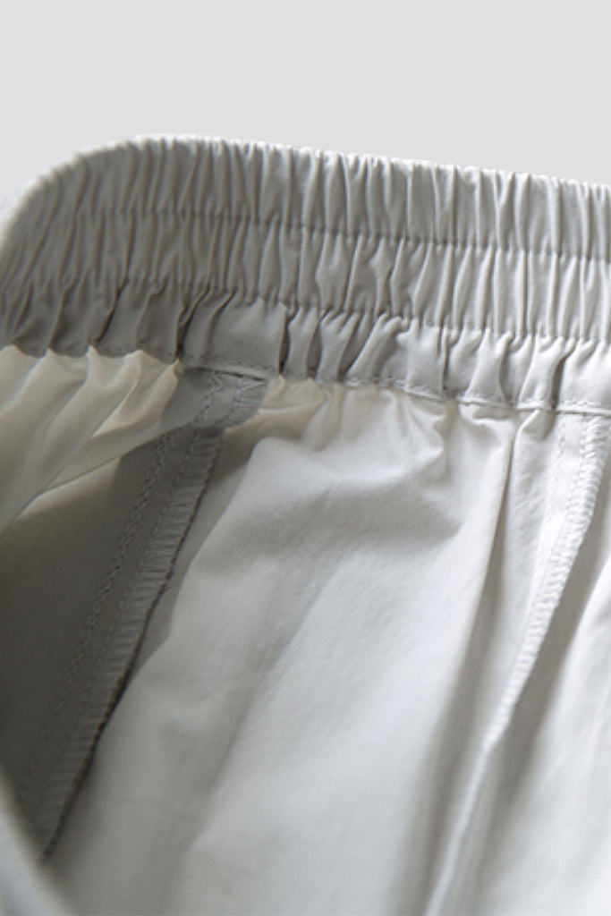 100% Cotton Striped Wide-Leg Cropped Pants  Fibflx