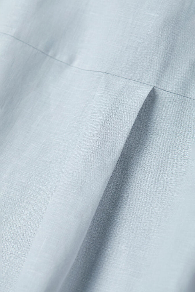 100% European Linen Relaxed Short-Sleeve Shirt  Fibflx