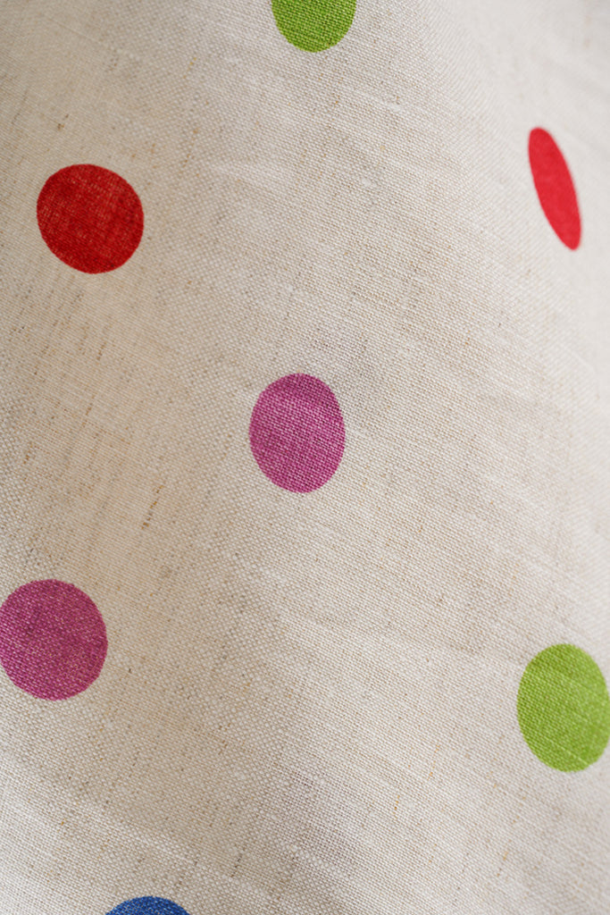 100% Heavy Linen Polka Dot Shell Tank Top  Fibflx