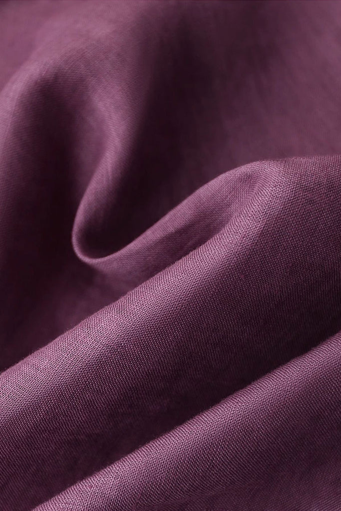 100% Linen Collarless Button-Up Jacket  Fibflx