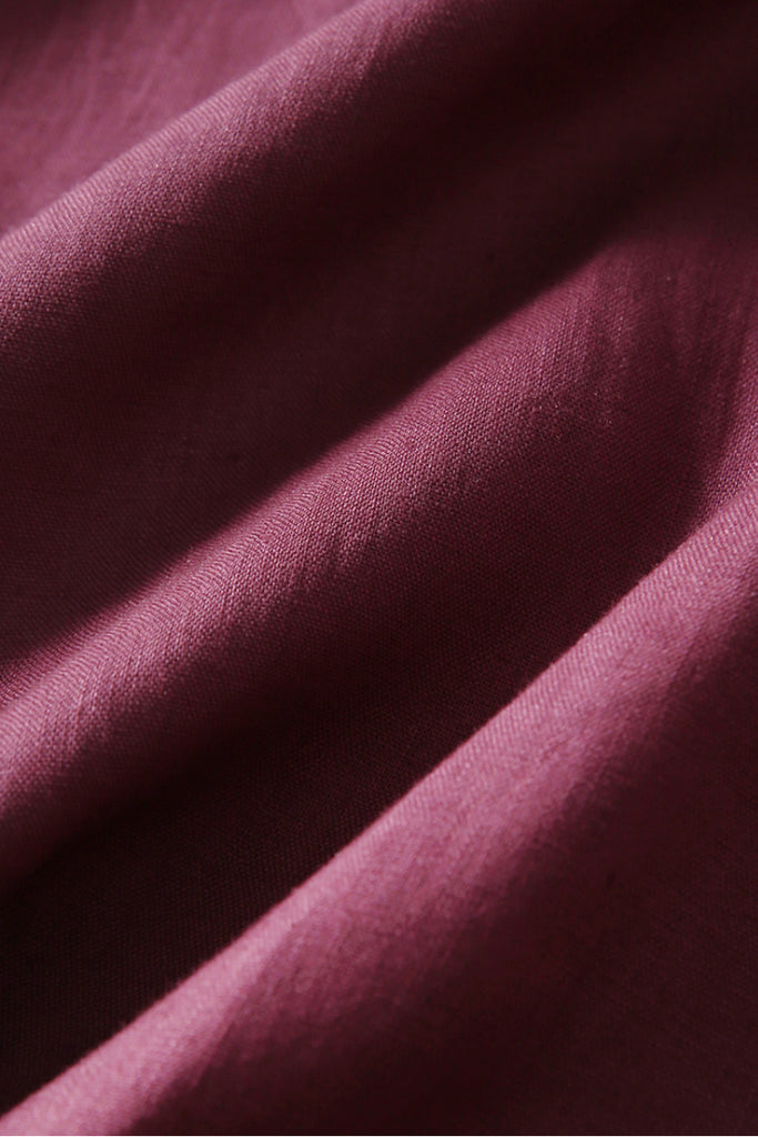 100% Linen Pleated Crop Balloon Pants  Fibflx