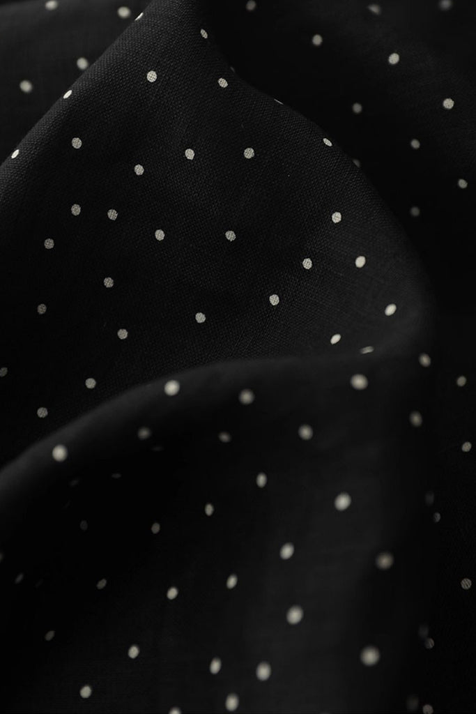 100% Linen Polka Dot Twist-Back Tank Top  Fibflx