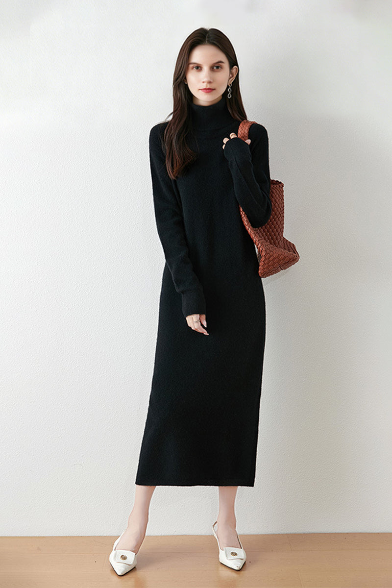 turtleneck midi sweater dress Sabine | This ribbed from @loft is perfect for embracing the sweater weather all season long! #ad #loftstyle to choice in your fall and winter collection.Made in South Korea Detail Fine wool fabric Blue Planet | Turtleneck Long