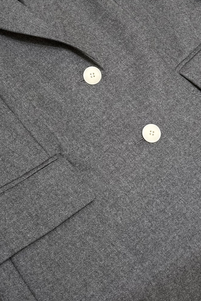 100% Wool Oversized Blazer with Velvet Collar  Fibflx