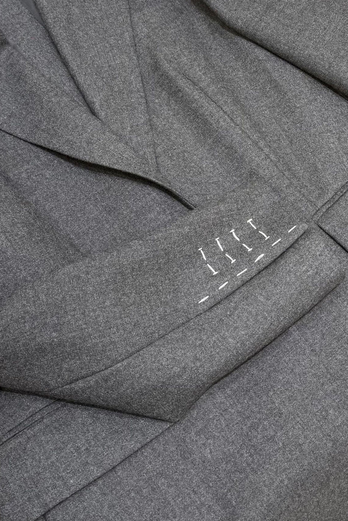 100% Wool Oversized Blazer with Velvet Collar  Fibflx