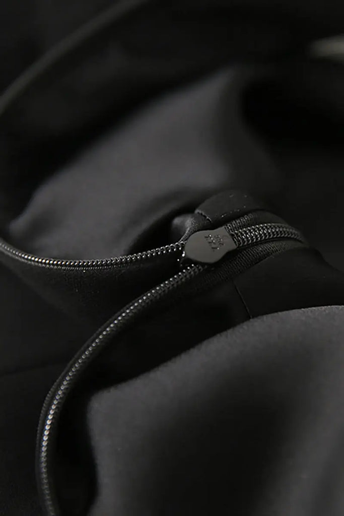 Black Triacetate V-Neck Gathered Waist Midi Dress - Fibflx