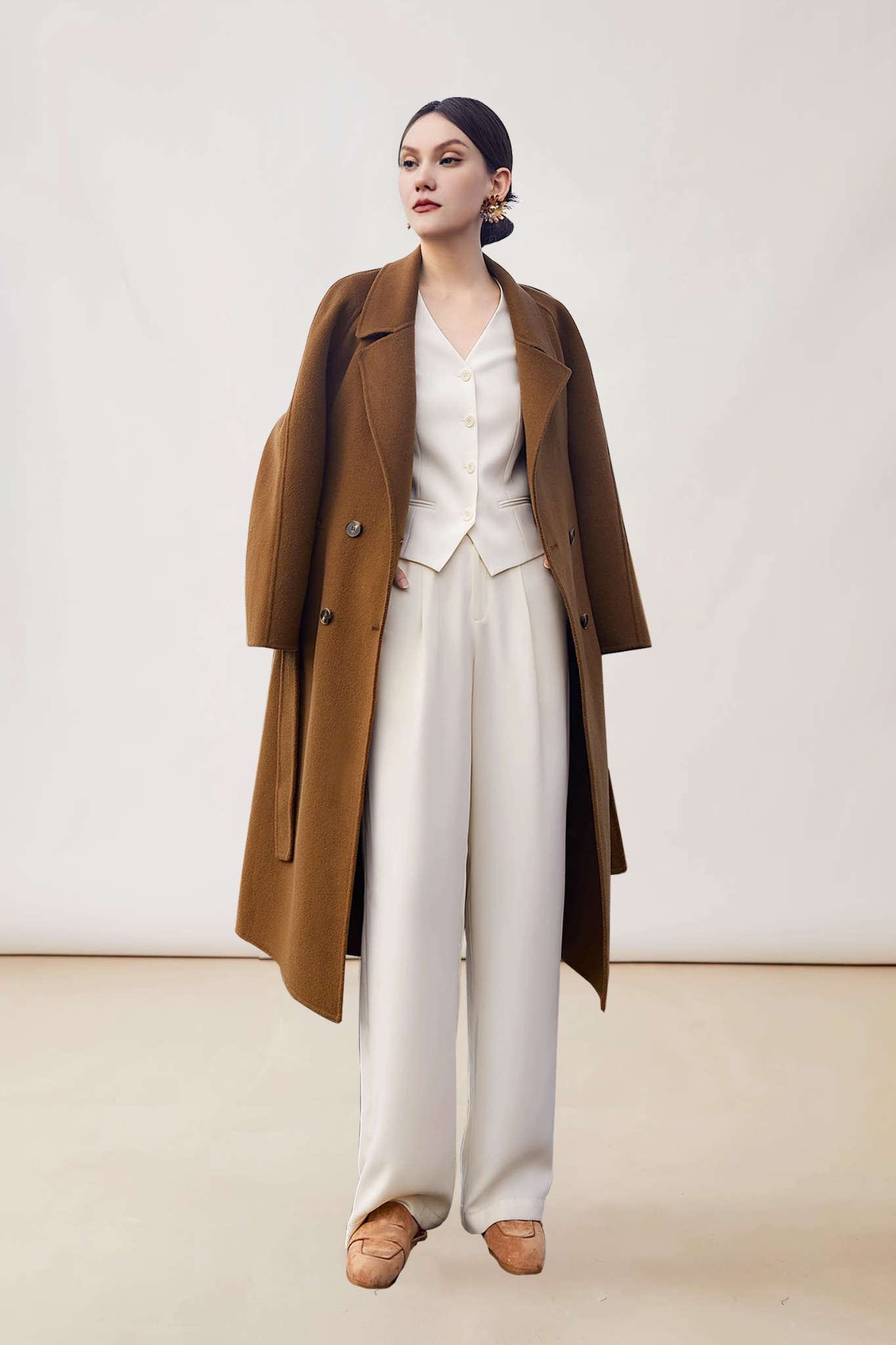 Leather Blazer & Denim Trench Women's Outwear