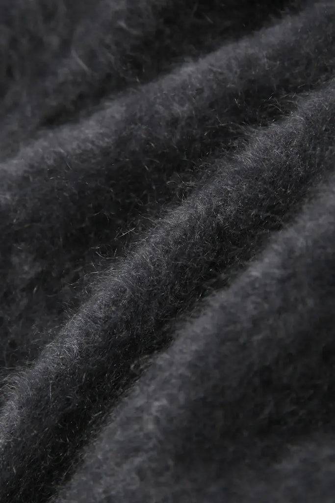 Brushed Cashmere Hooded Zip-Up Cardigan - Fibflx