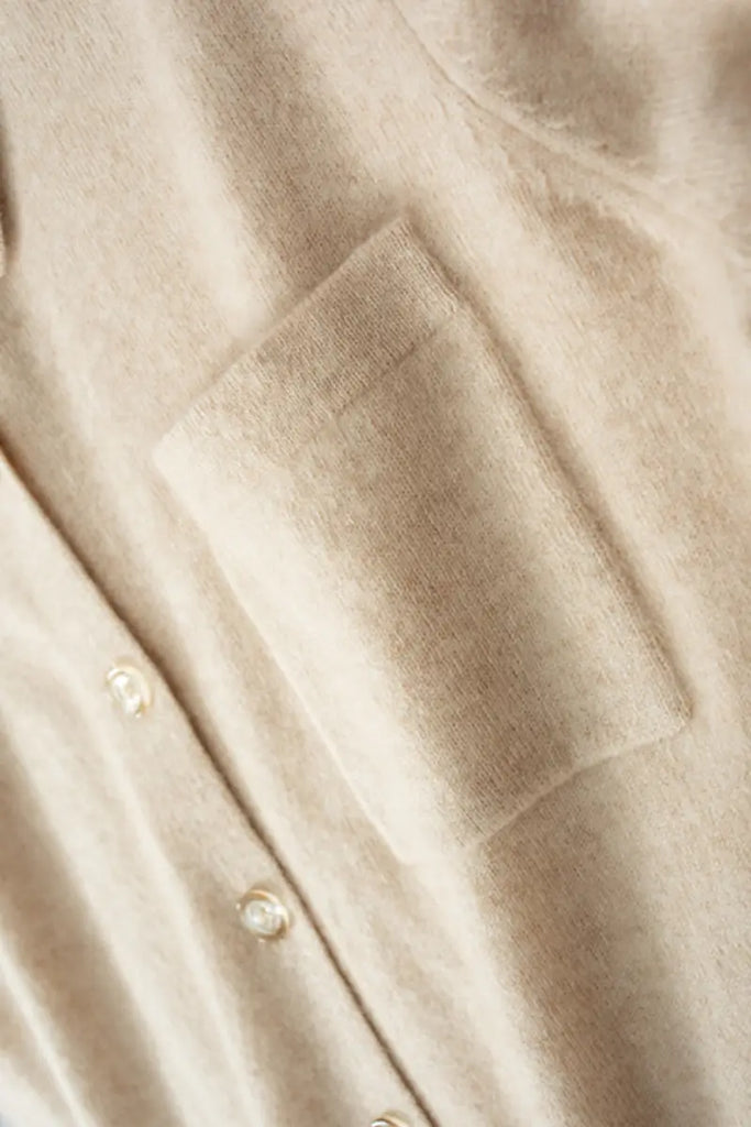 Fibflx Women's Casual 100 Cashmere Button Up Shirt