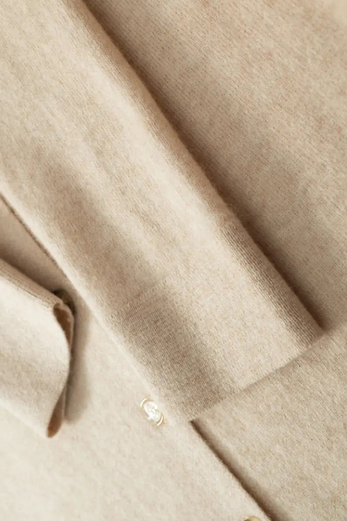 Fibflx Women's Casual 100 Cashmere Button Up Shirt