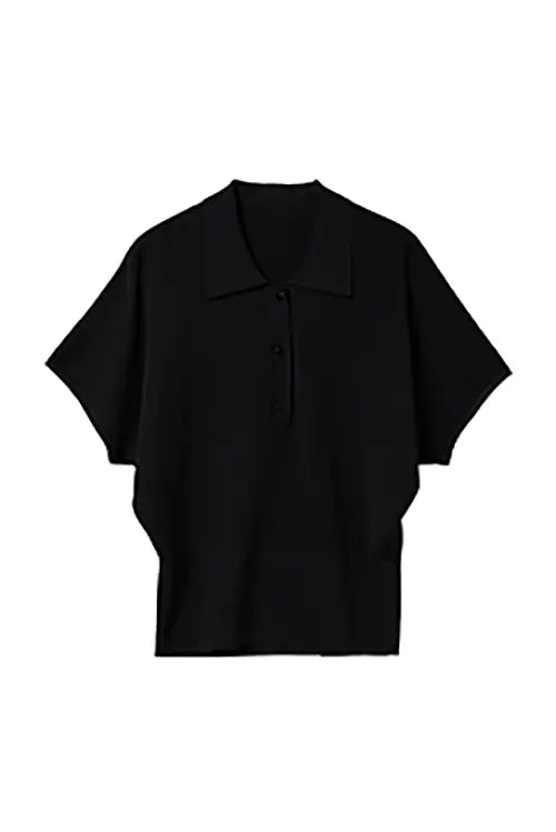 Fibflx Women's Casual Cinched Waist Short Sleeves Polo Shirt