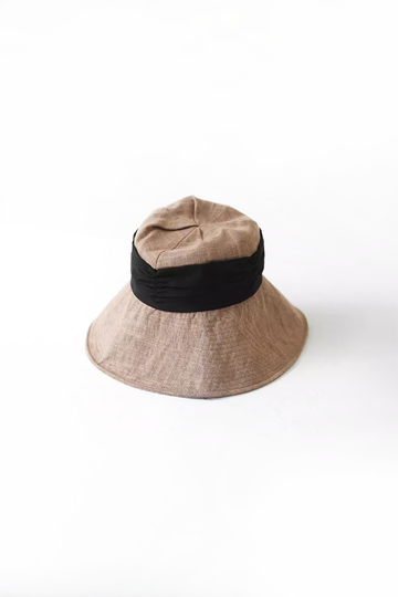 Fibflx Women's Casual Linen Wide Brim Sun Hat