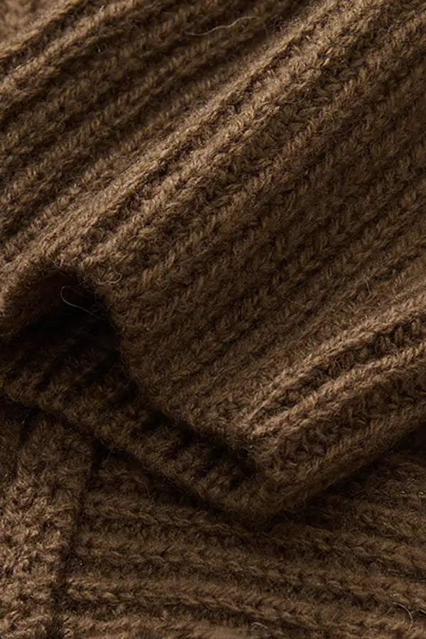 Casual Wool Belted Duster Cardigan Fibflx