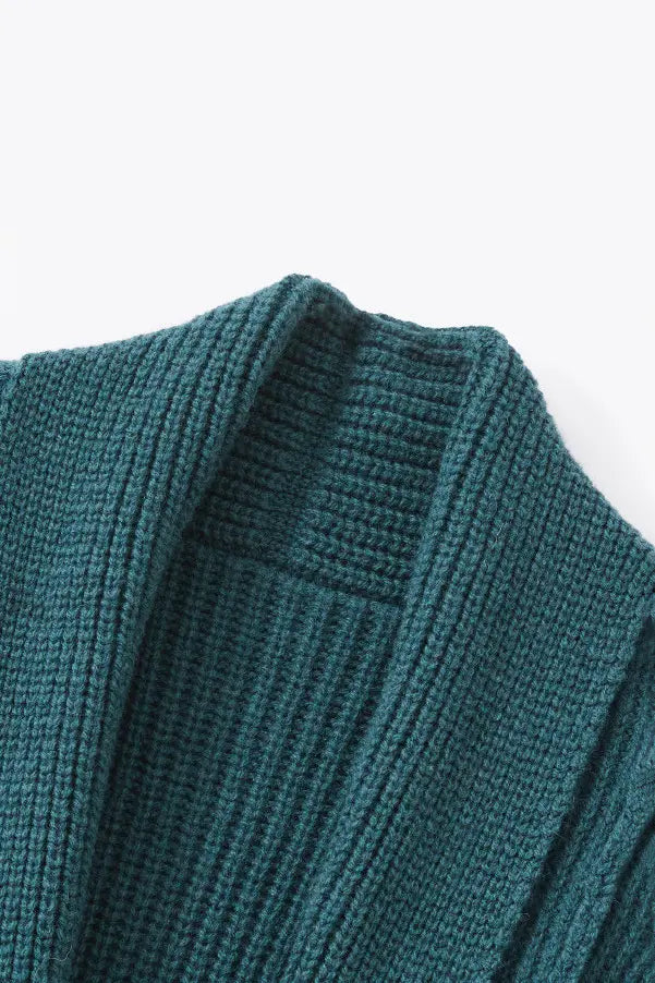 Casual Wool Belted Duster Cardigan Fibflx