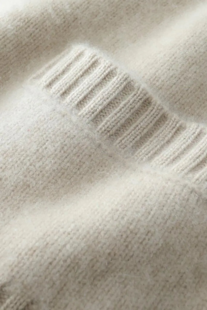 Fibflx Women's Chunky 100 Cashmere V-Neck Cardigan