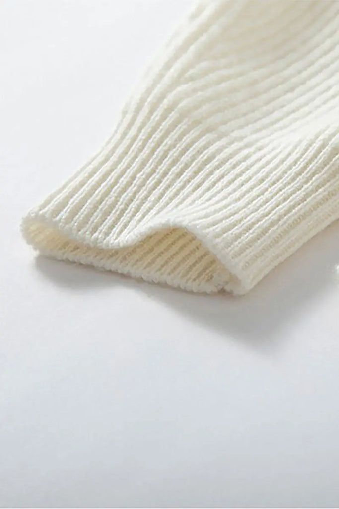 Fibflx Women's Chunky Cashmere V-Neck Ribbed Wrap Sweater