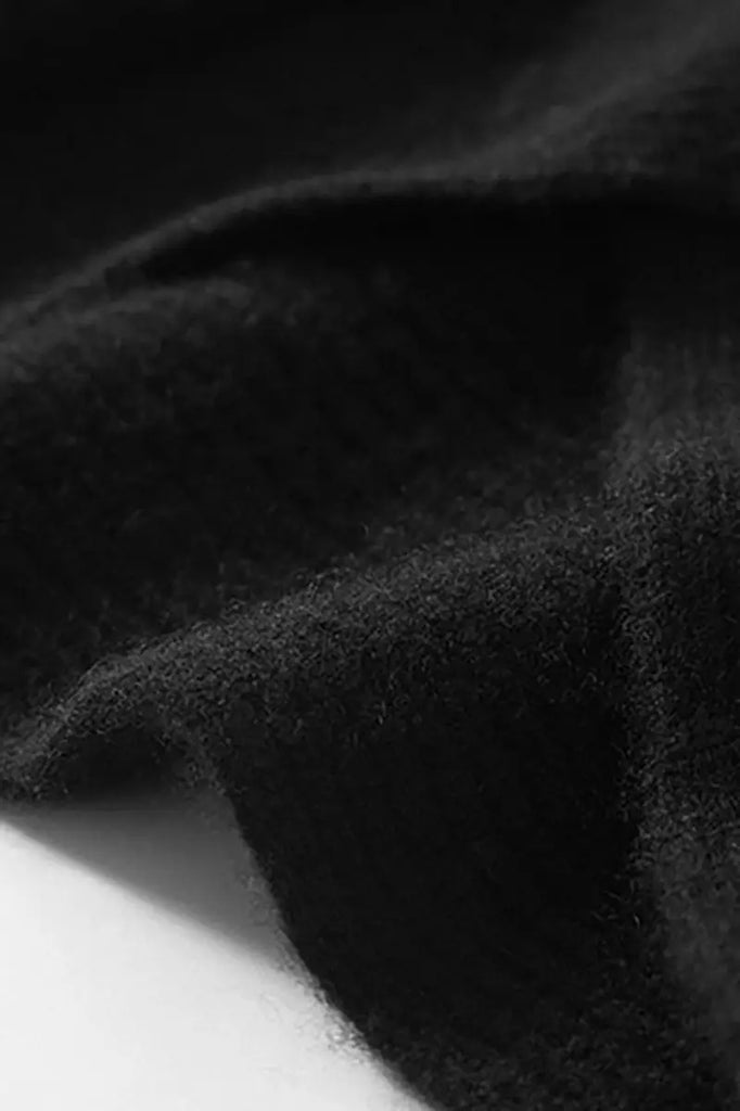 Fibflx Women's Chunky Cashmere V-Neck Ribbed Wrap Sweater