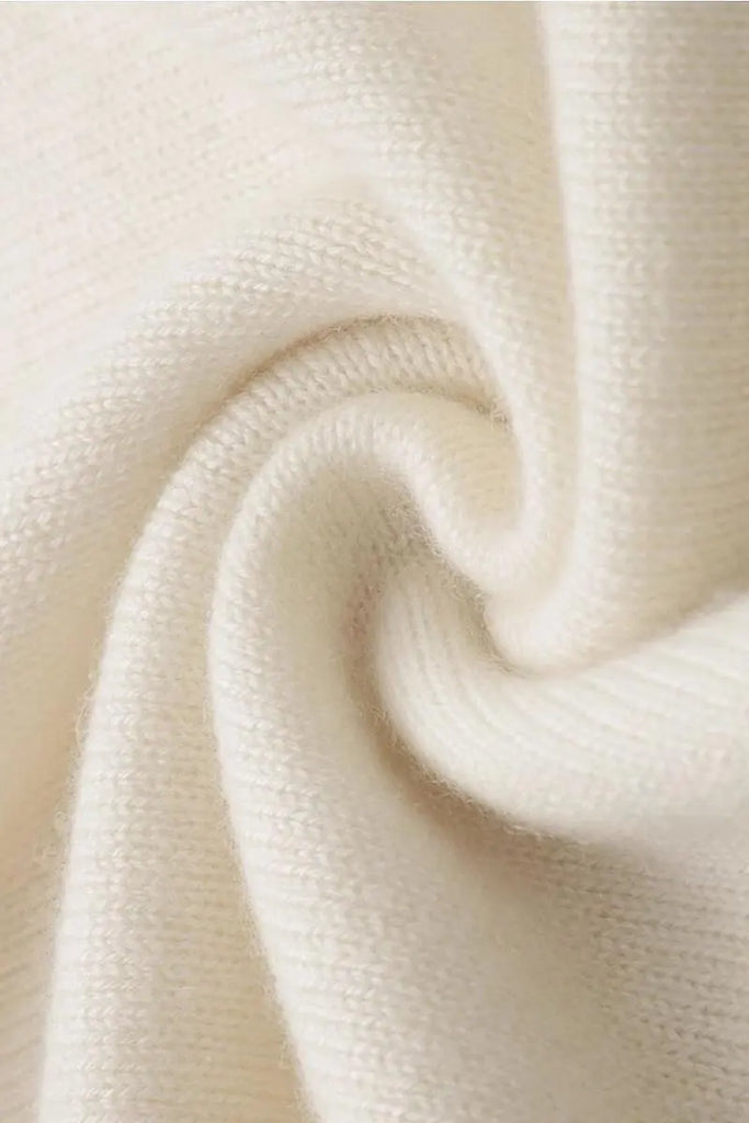 Fibflx Women's Classic Heavyweight 100 Cashmere Crewneck Sweater