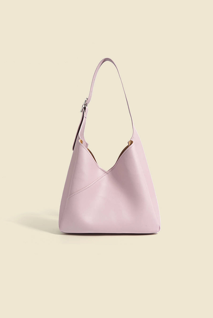 Fibflx Women's Color Block Leather Shoulder Hobo bag