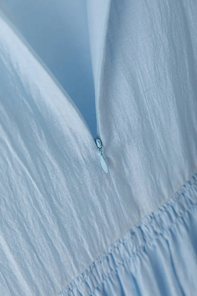 Cotton Tiered Long Sleeve Maxi Dress  Fibflx