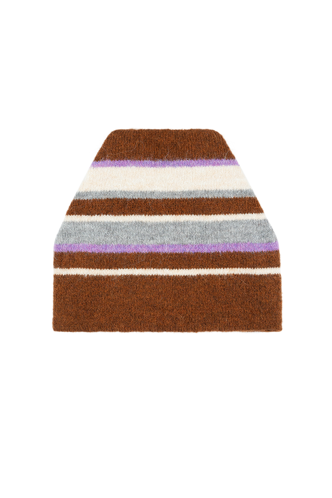 Cozy Color-block Striped Wool Beanie Fibflx
