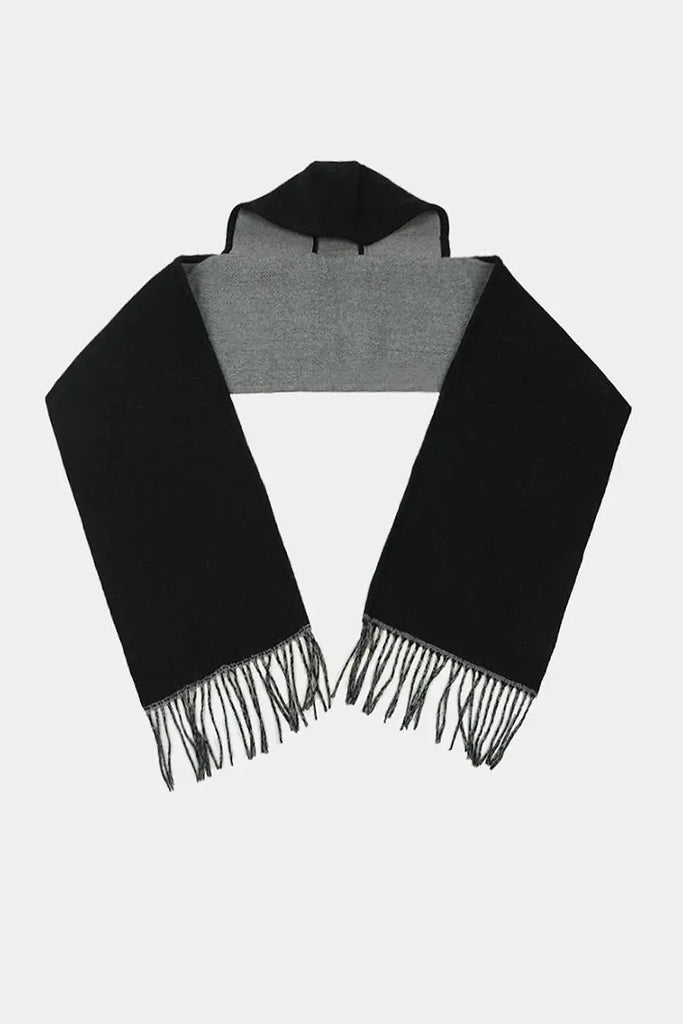 Fibflx Women's Cozy Wool Blend Hooded Scarf